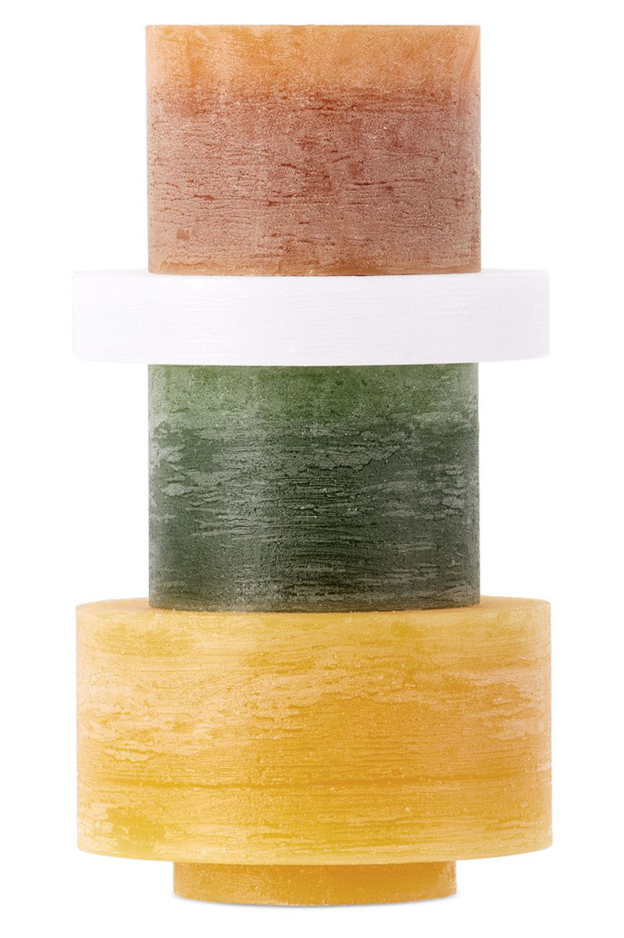 Green &amp; Yellow Limited Edition Stack 04 Candle Set