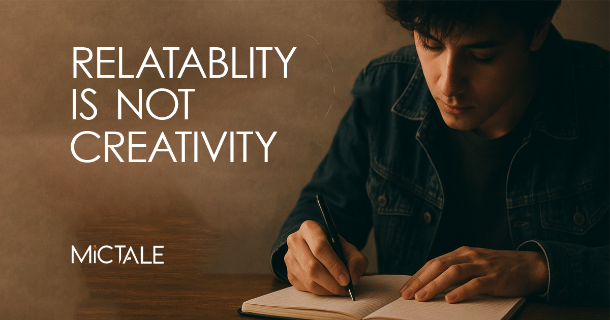 Relatability is killing originality and no one is even aware