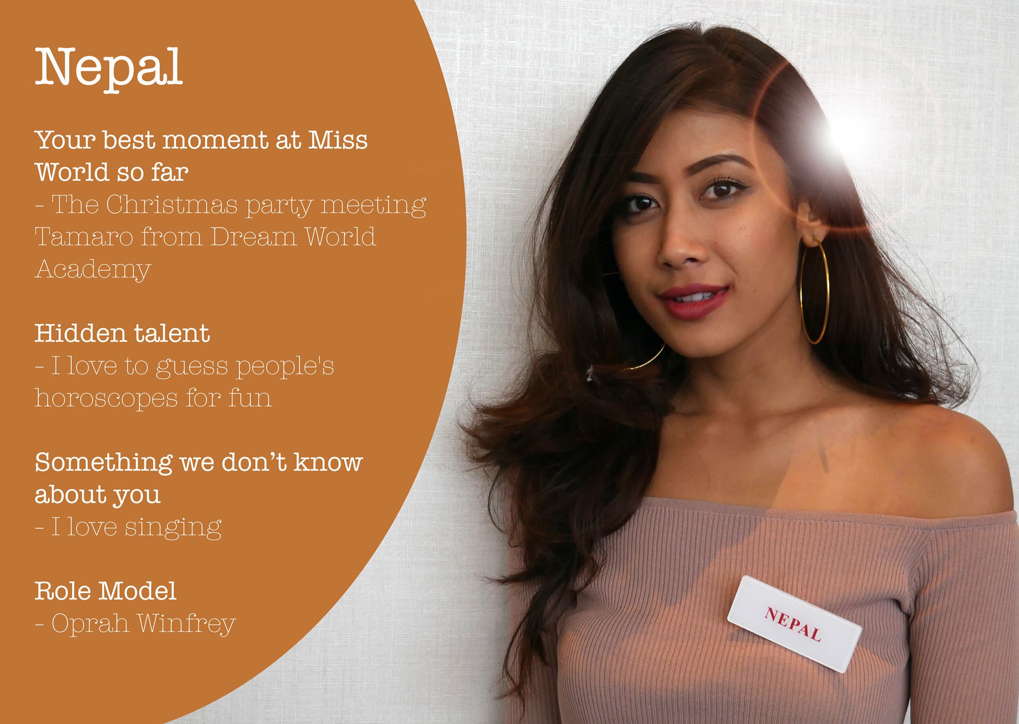 Asmi Shrestha Profile Fun Facts Miss World 2016