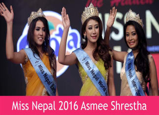 Asmi Shrestha Miss Nepal 2016 Winners