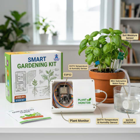 Smart Plant Monitoring and Watering Kit | ESP8266 Automated Gardening System