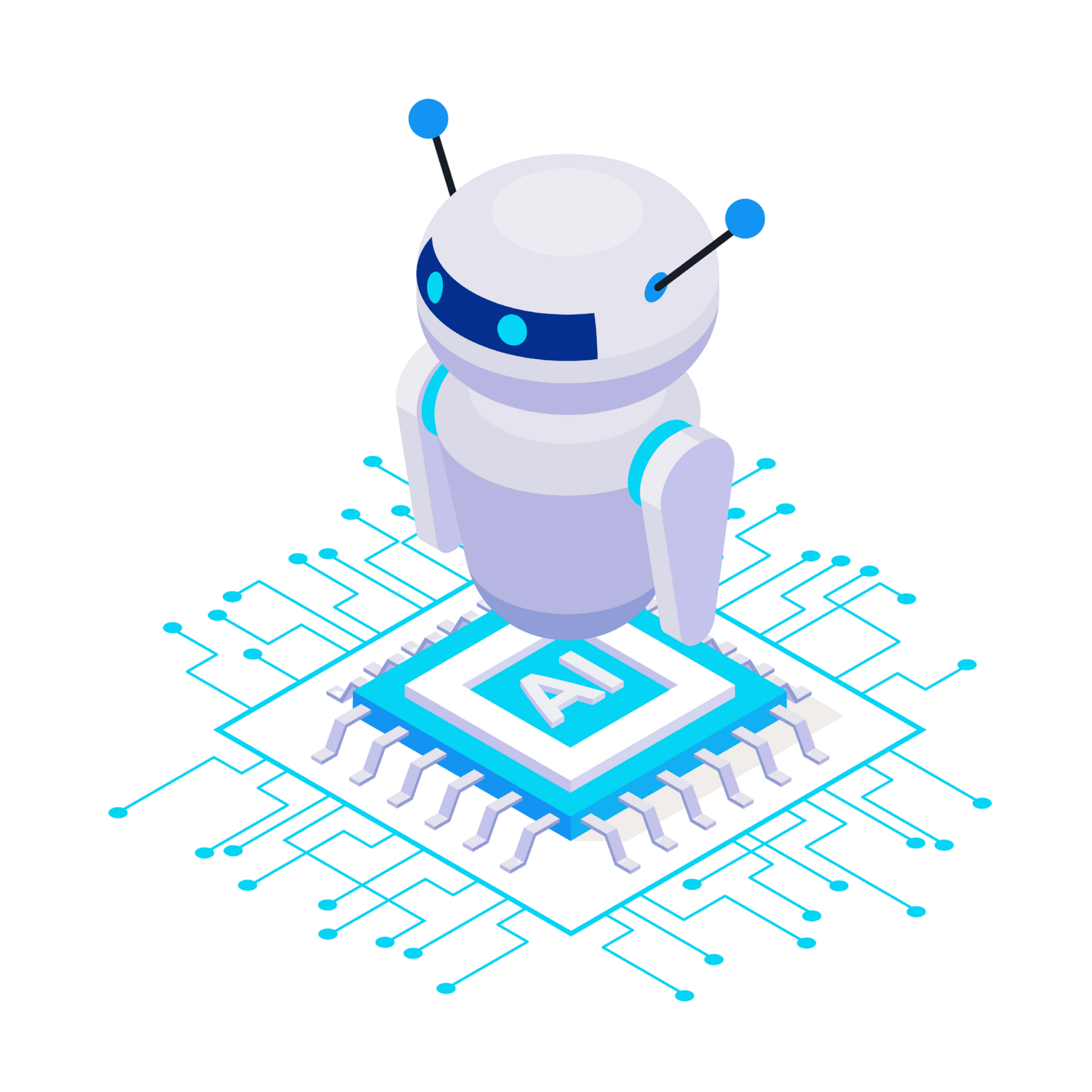 AI Robot Processing Order