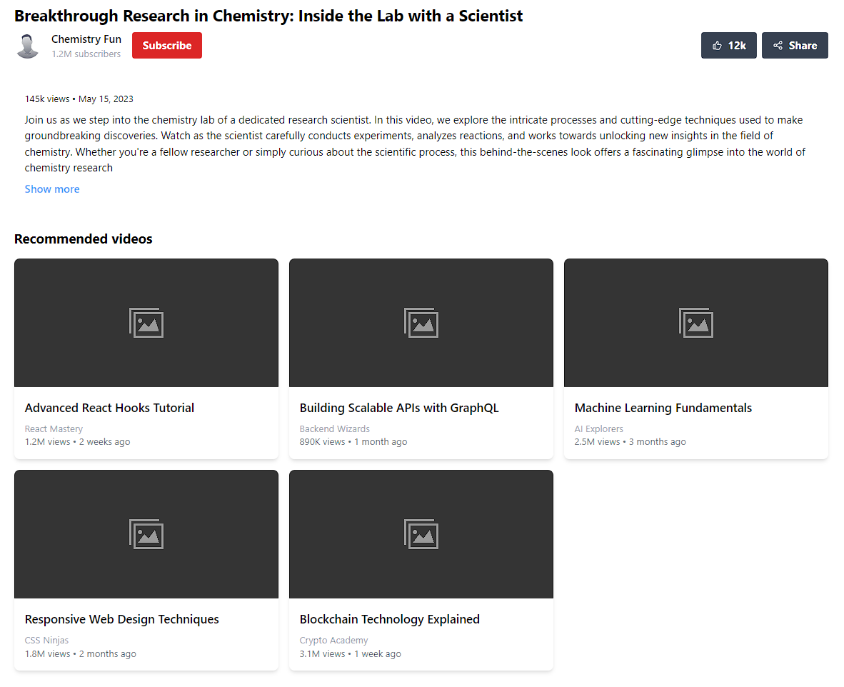 Building a Custom Video Player in React JS with Custom Controls and Elegant Design