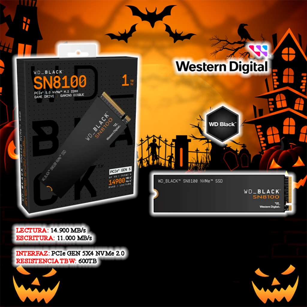 Imagen de SSD M2 1TB WESTERN DIGITAL SN8100