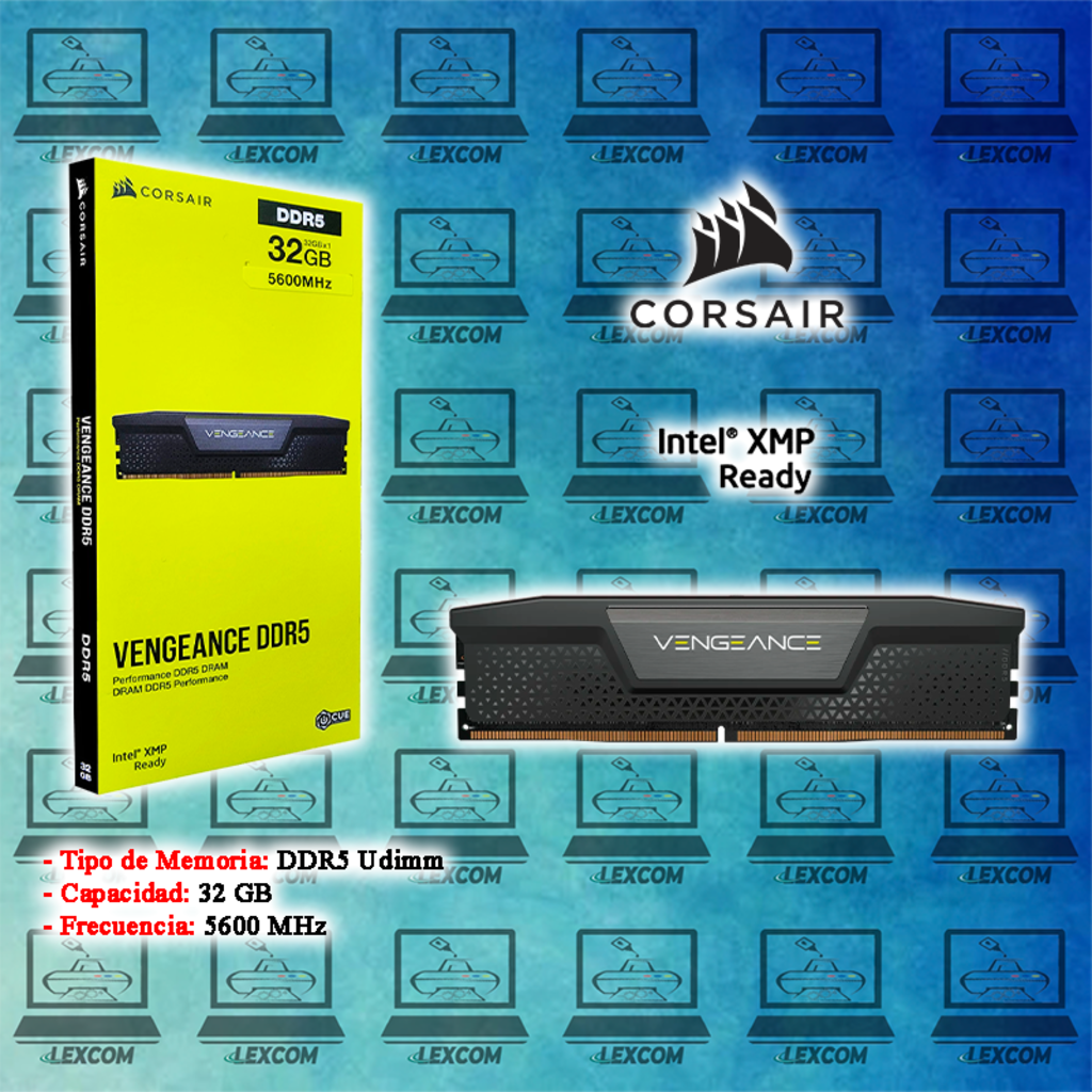 Imagen de RAM DDR5 32GB 5600MHZ CORSAIR VENGEANCE DDR5