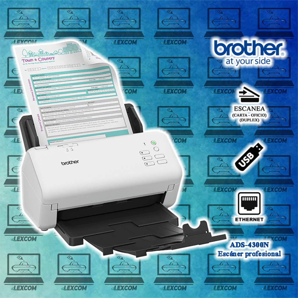 Imagen de ESCANER A RED BROTHER ADS-4300N