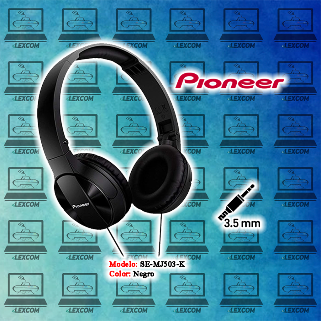 Imagen de AUDIFONO PIONEER SE-MJ503-K