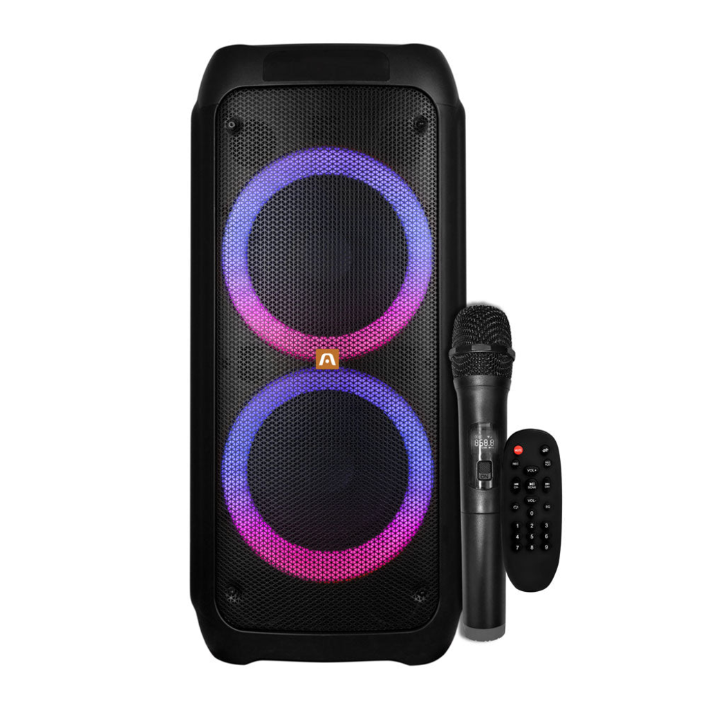 Imagen de Altavoz inalámbrico Bluetooth Rave 80 TWS para fiestas con luces LED