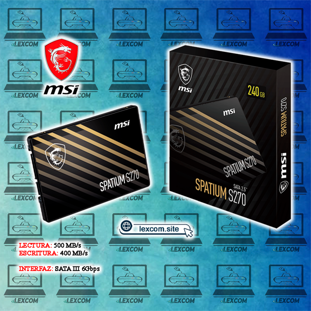 Imagen de SSD 240GB MSI SPATIUM S270