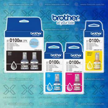 TINTA BROTHER BTD100BK 2 PACK Y BT-D100 PACK