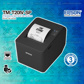 IMPRESORA TERMICA EPSON TM-T20IV-SP USB / RED