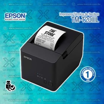 IMPRESORA TERMICA EPSON TM-T20IIIL USB