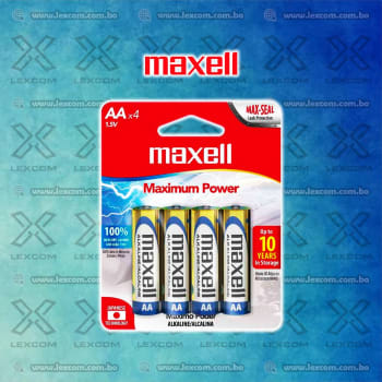 BATERIAS ALCALINAS AA PACK 4UND MAXELL