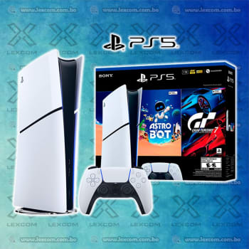 PS5 SLIM EDICIÓN DIGITAL CON ASTRO BOT Y GRAN TURISMO 7