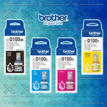 TINTA BROTHER BTD100BK Y BTD100CL PACK