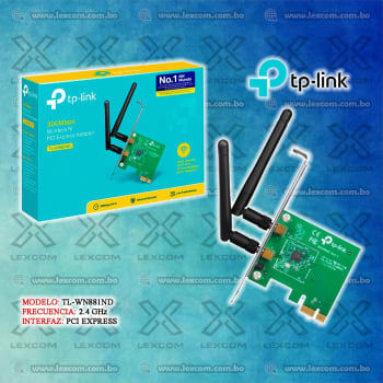 RECEPTOR WI-FI TP-LINK PCIE  TL-WN881ND