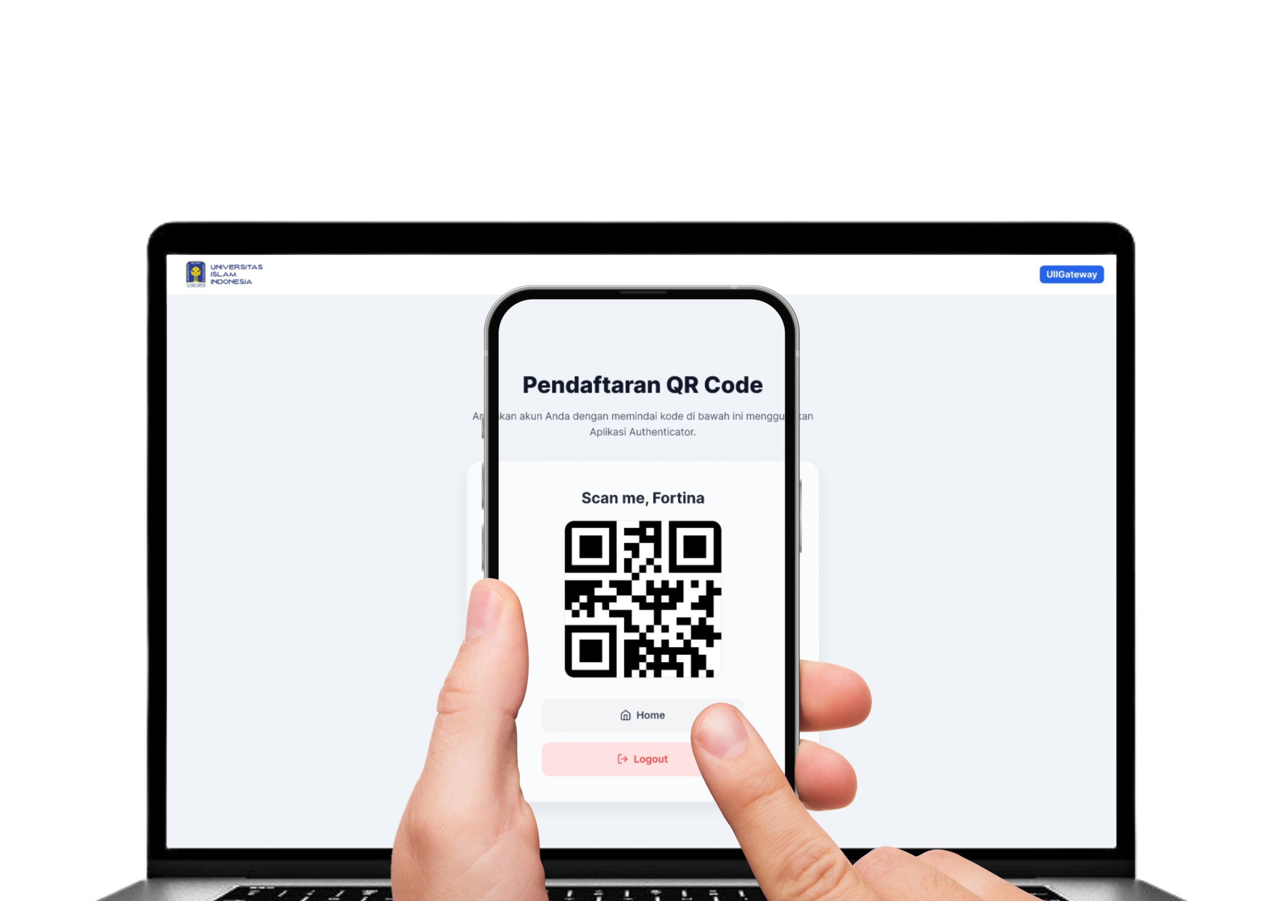 Pindai Kode QR dengan Google Authenticator