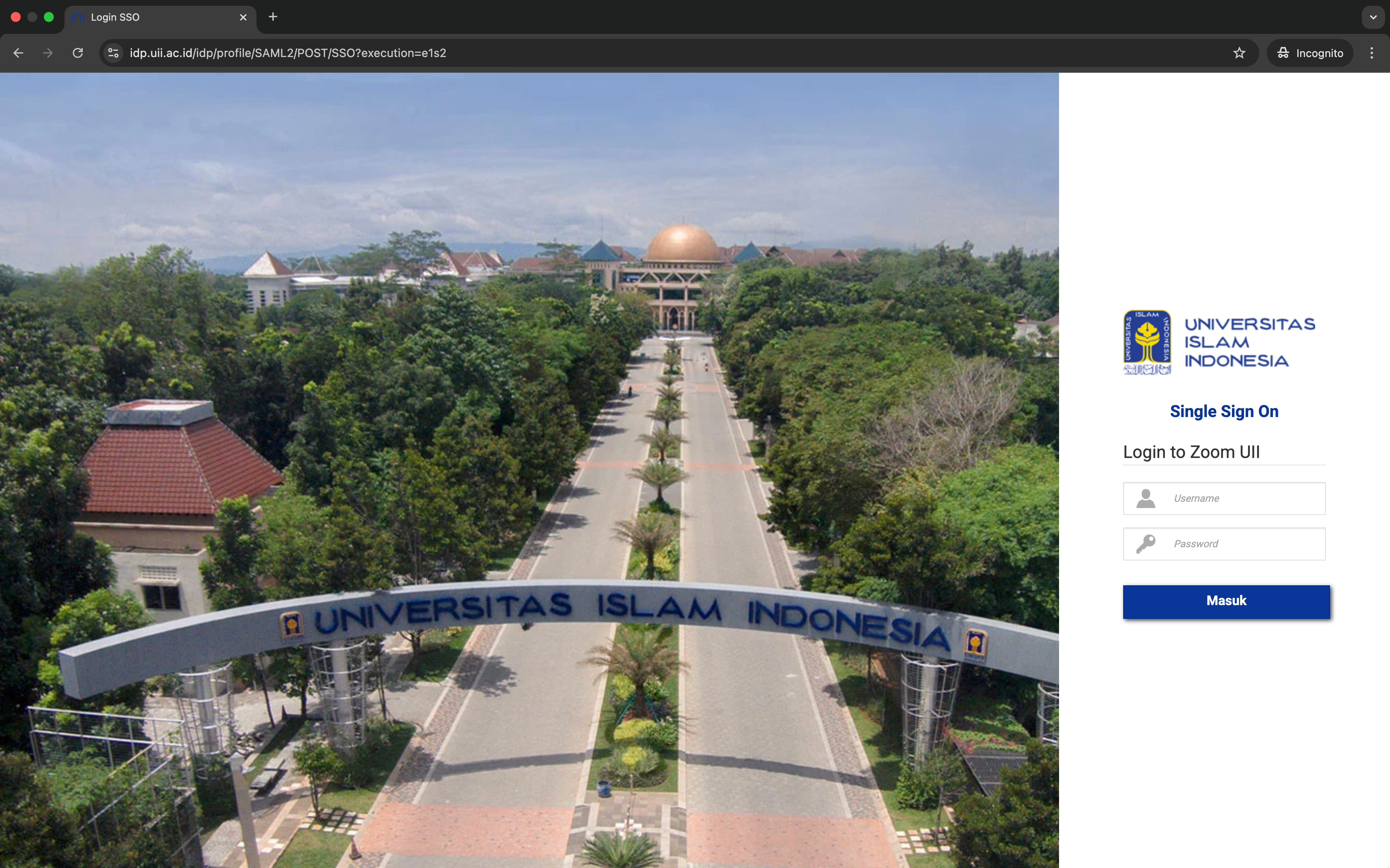 Login di Browser