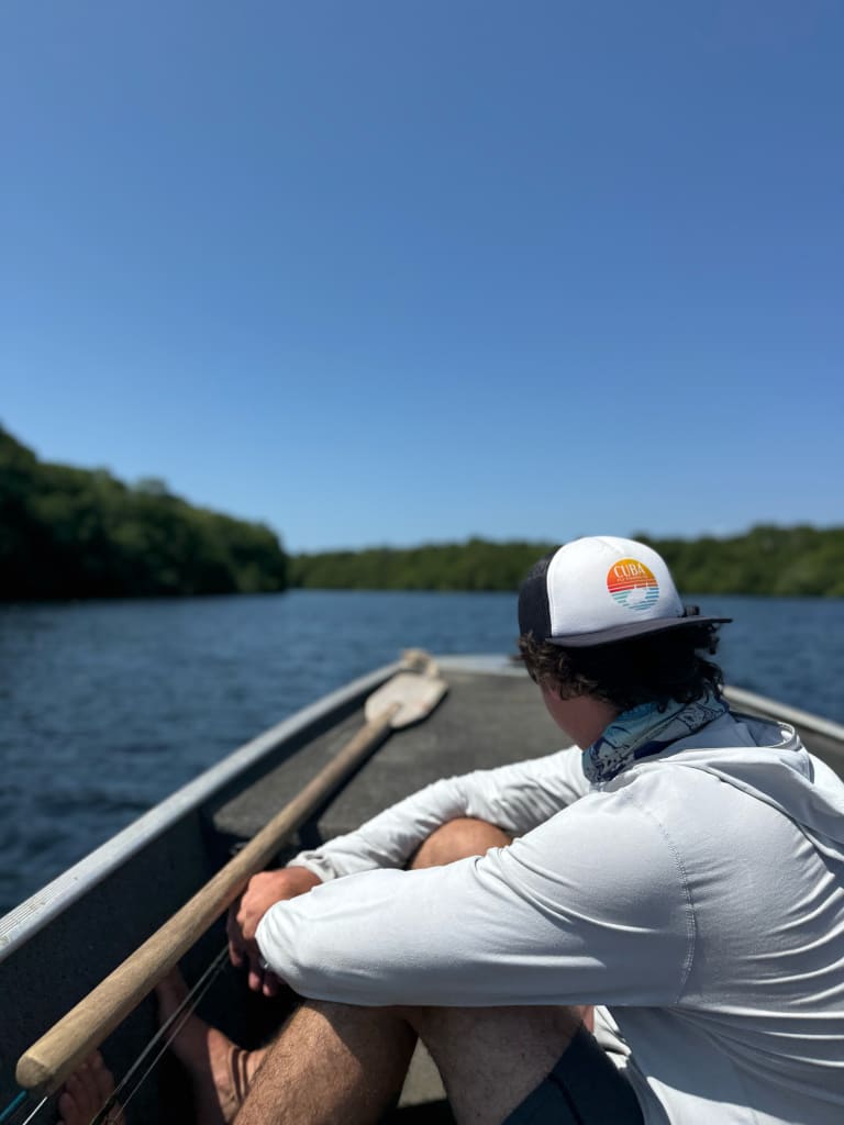 driving towards the river mouth