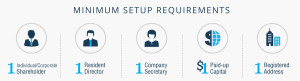 Minimum Setup Requirements for a Private Limited Company (click for larger view)