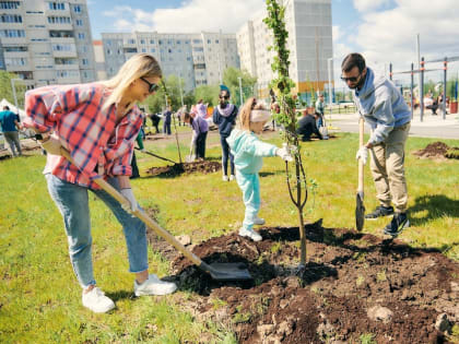 Участники экопикника «Зеленый город» высадили 30 лип