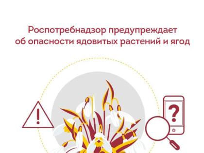 Роспотребнадзор предупреждает об опасности ядовитых растений и ягод