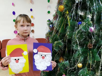 Дедушка из ватных дисков