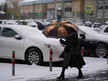 Пасмурная погода и холод в Тюмени