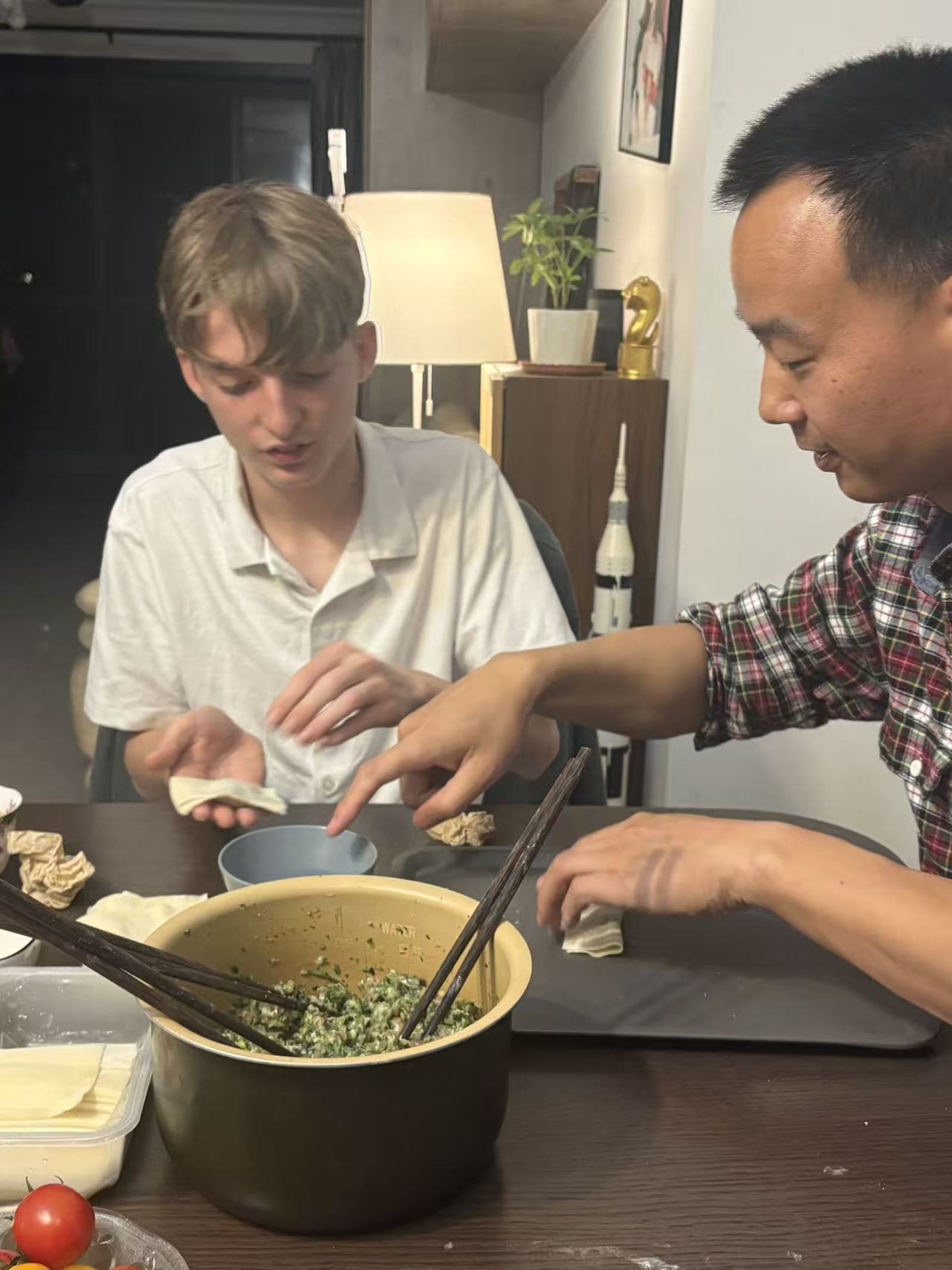 Hands-on in a Shanghai kitchen — where kids become part of the meal.
