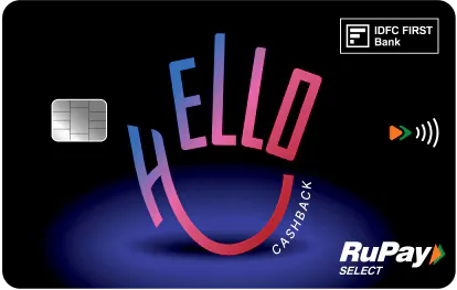 IDFC FIRST Hello Cashback Credit Card credit card