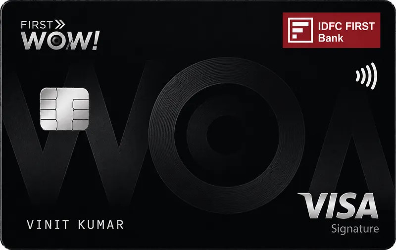 IDFC FIRST WOW! Black Credit Card credit card