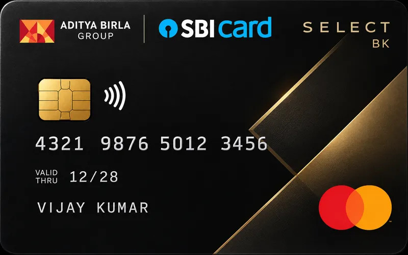 Aditya Birla SBI Card SELECT Card BK credit card