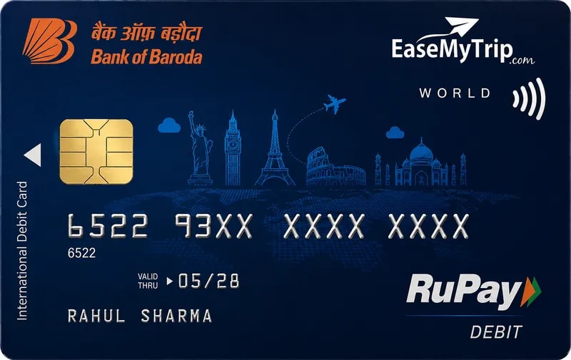 Bank of Baroda EaseMyTrip Debit Card