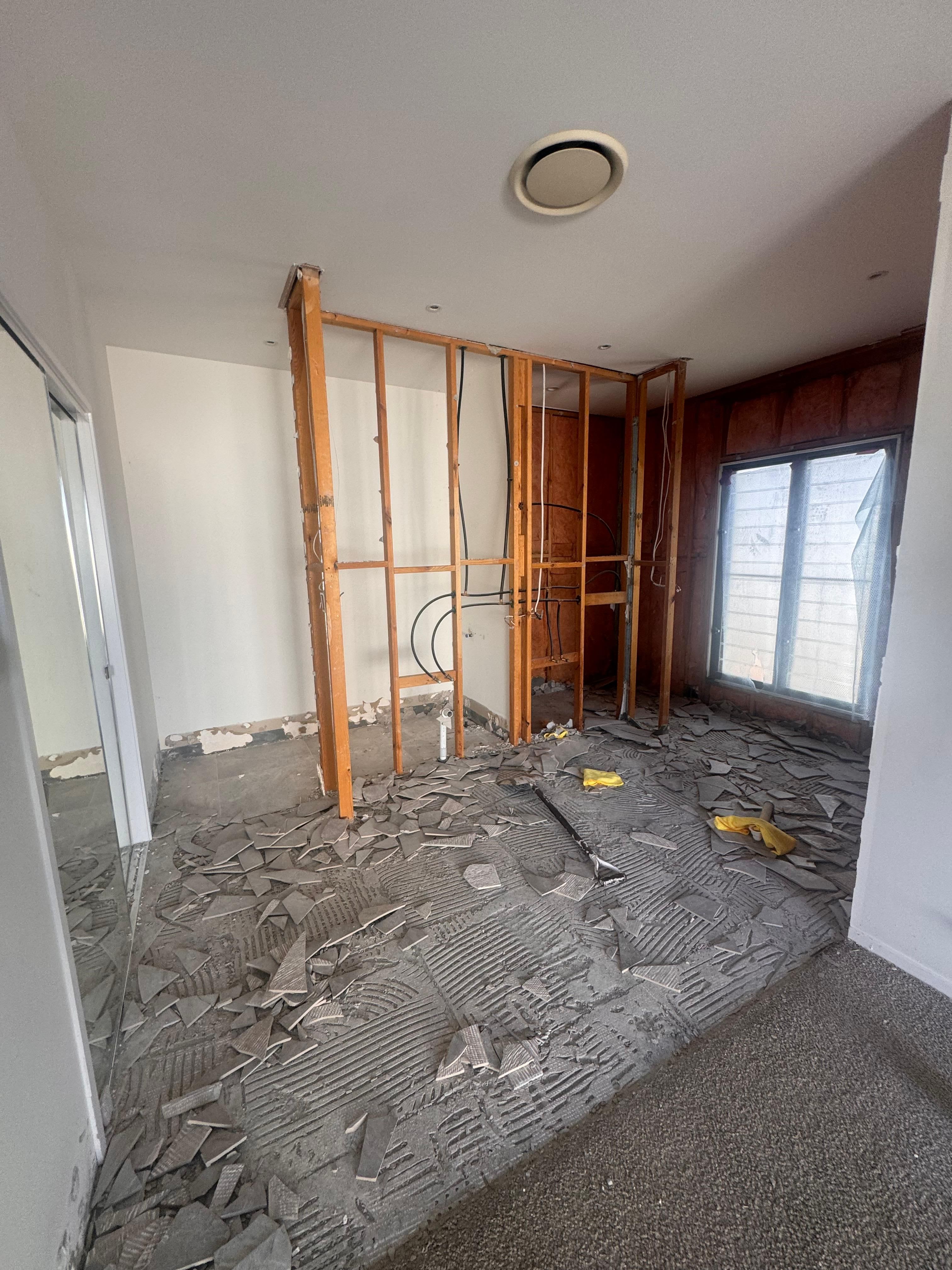 Room Stripped Tile Rubble