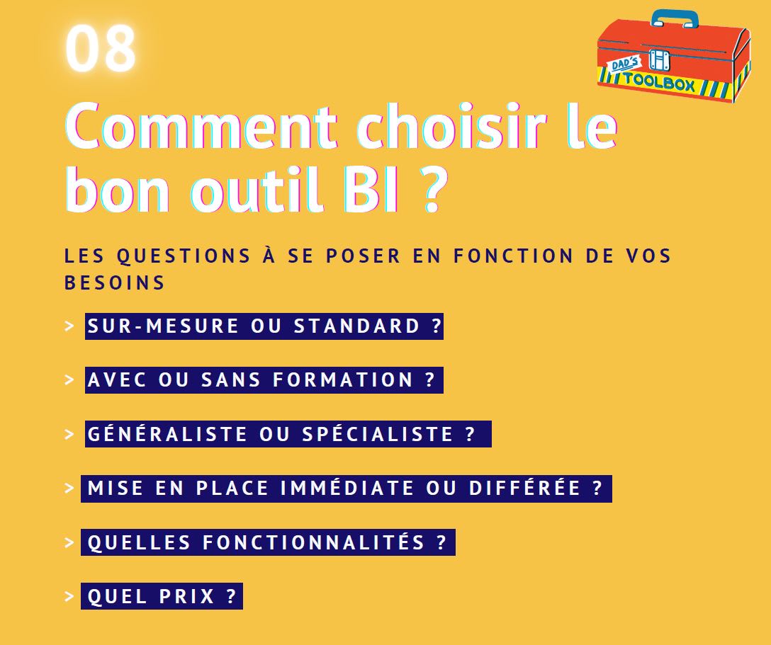 08 - Comment choisir le bon outil BI ?
