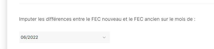 sélection de mois