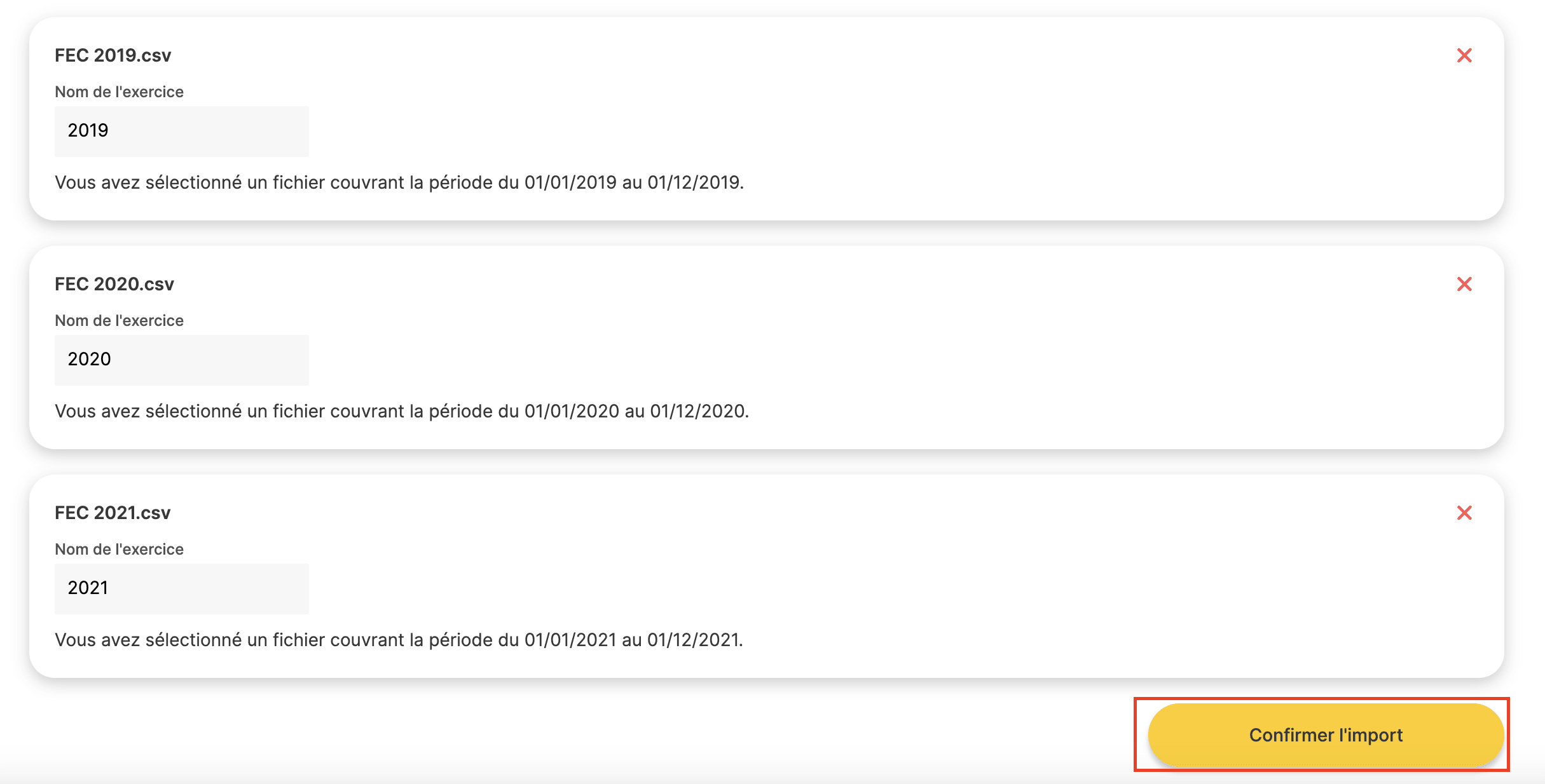 Procédure d'import de FEC sur Finthesis