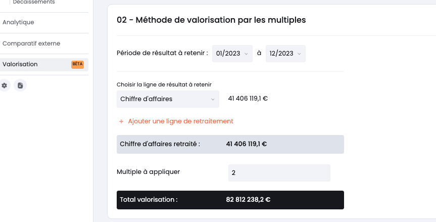 valorisation par les multiples