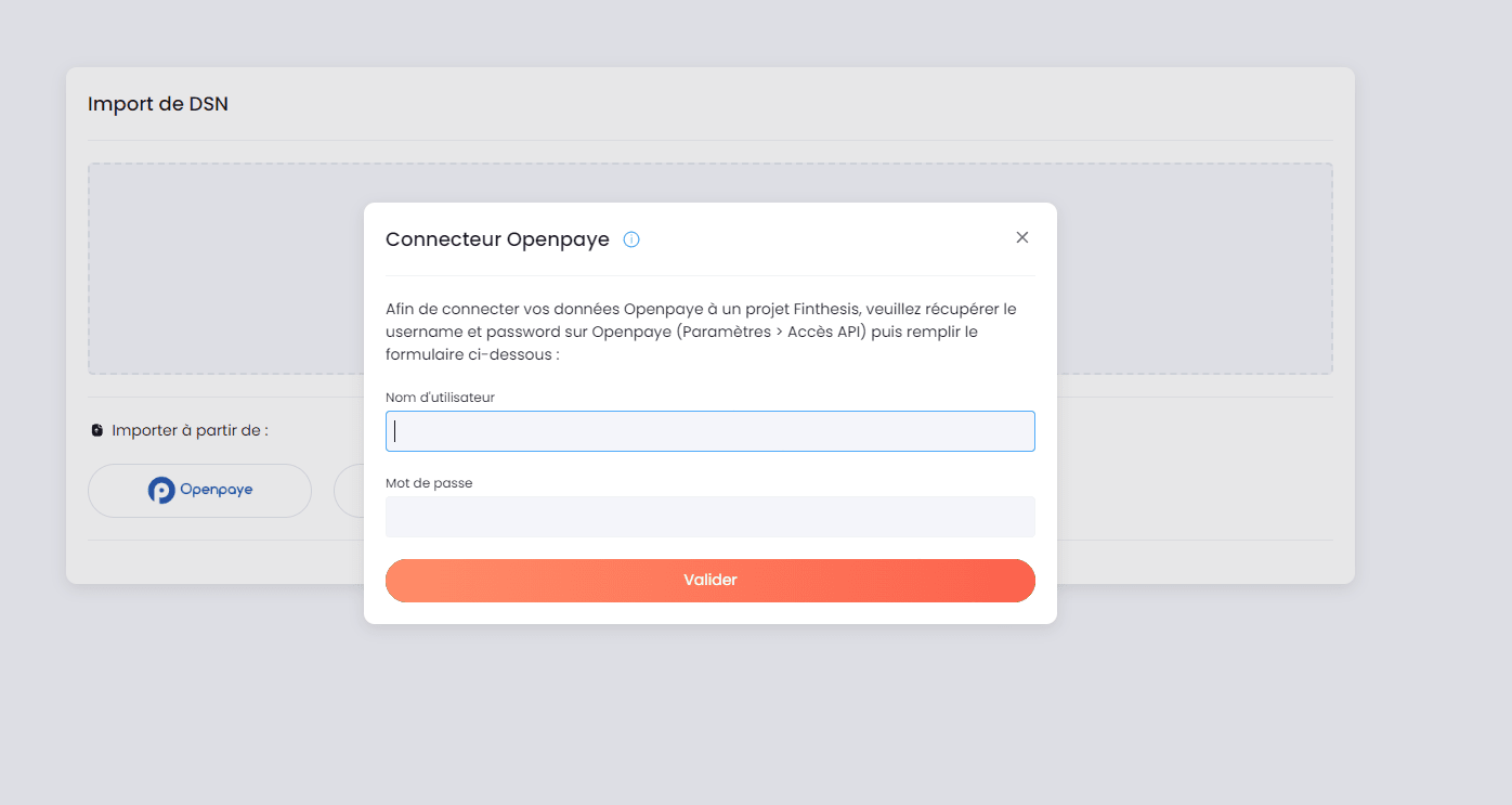 Procédure de connexion Openpaye