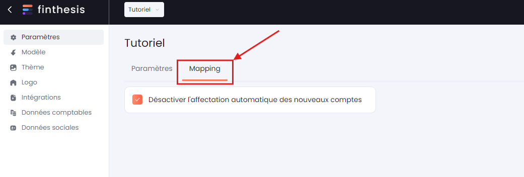 Désactiver l'affectation automatique