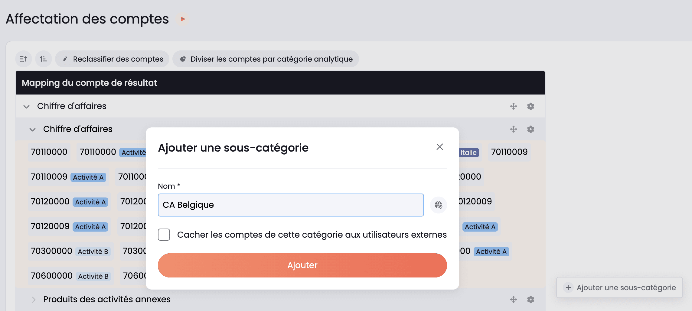 ajouter une sous-catégorie
