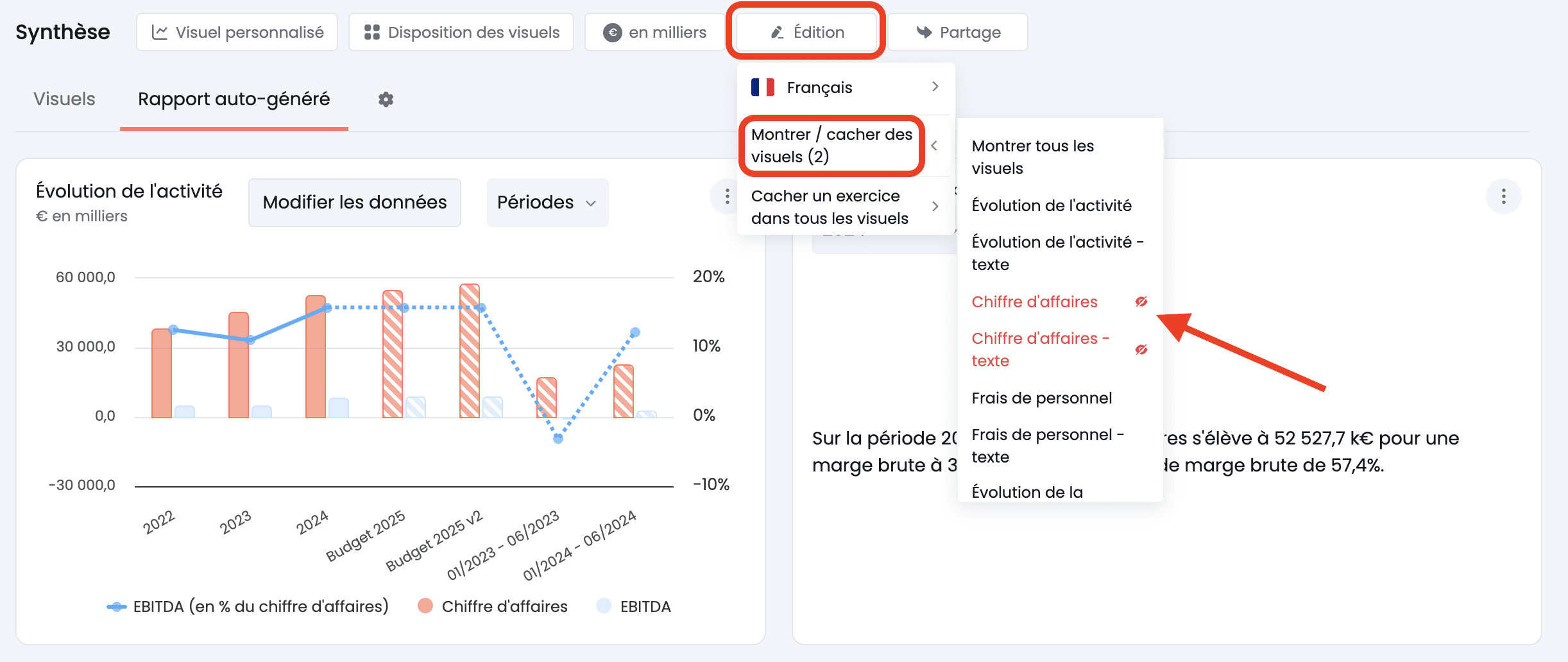 cacher visuel