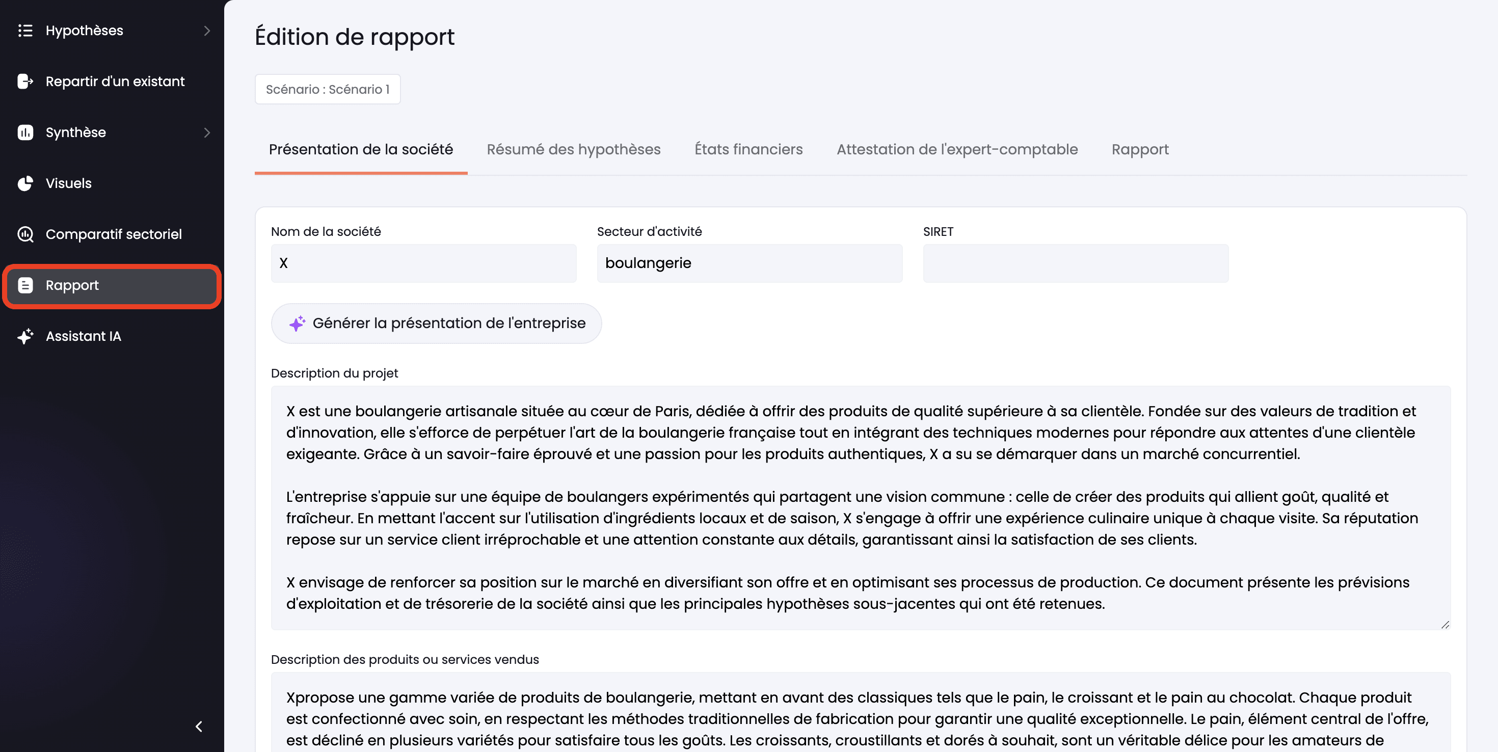 edition rapport