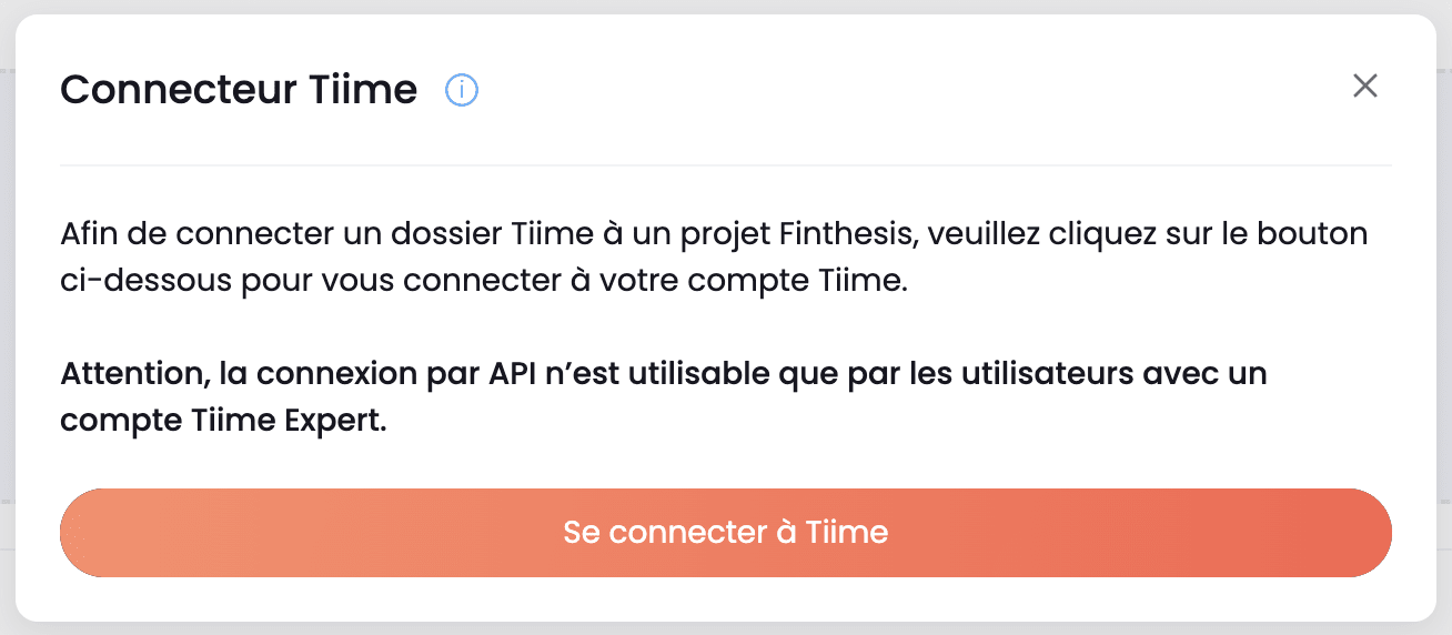 Connecteur Tiime