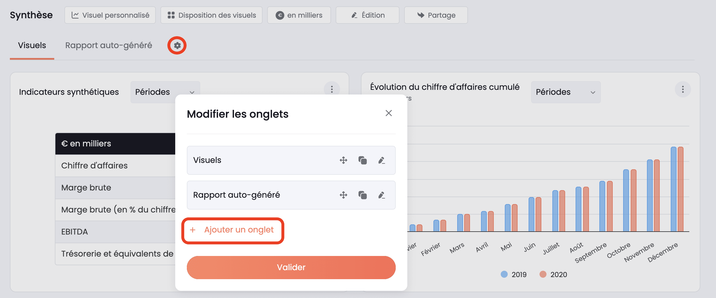 ajouter un nouvel onglet