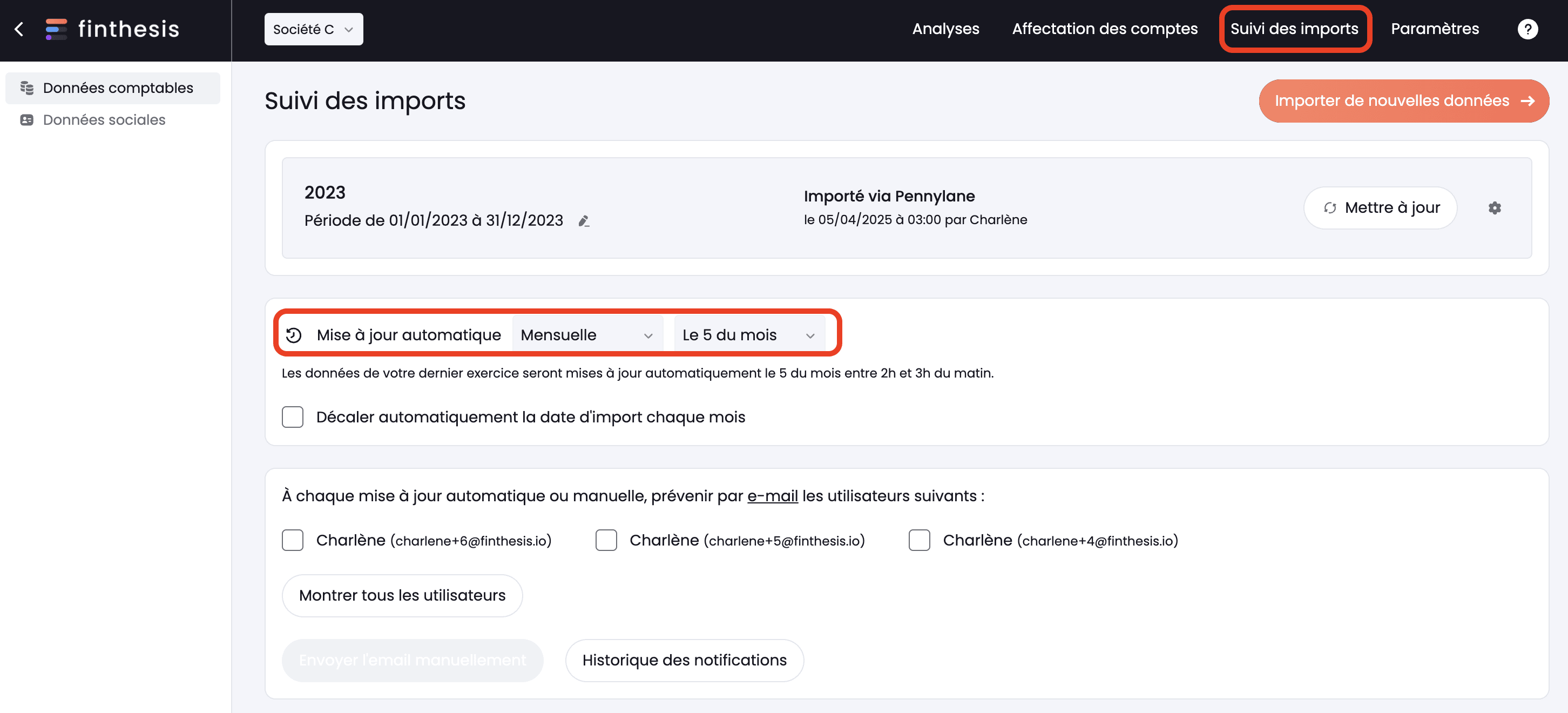 Maj automatique du projet
