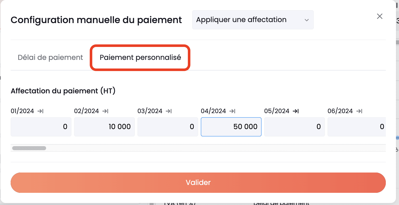 par montant