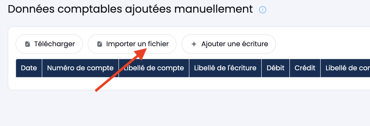 Import d'un fichier