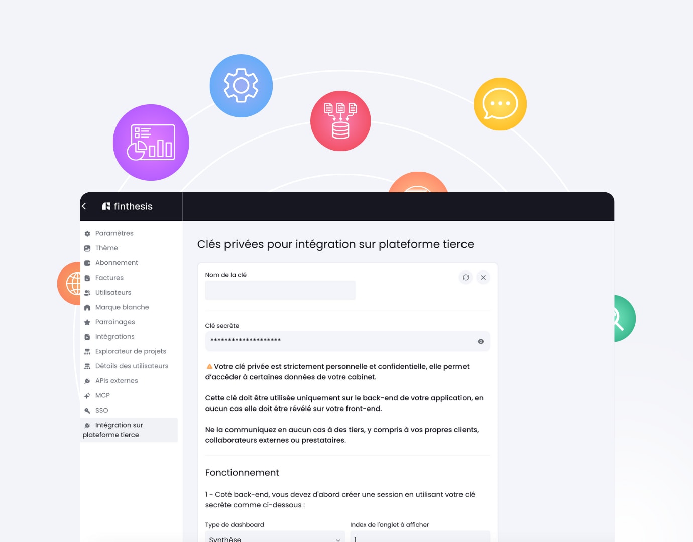 Intégrer Finthesis sur une plateforme tierce
