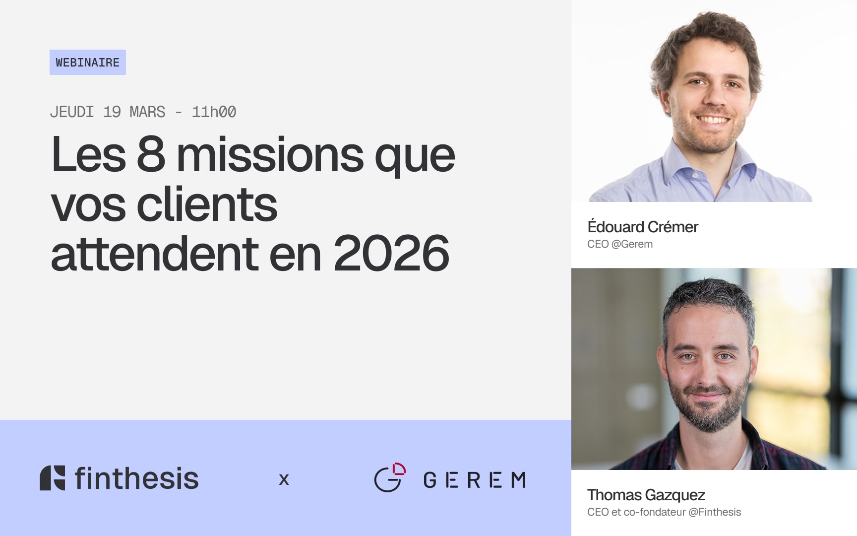 Les 8 missions que vos clients attendent en 2026